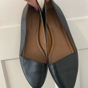 Lucky Brand leather flats, size 10
